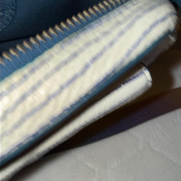 Fossil Women's Crossbody Bag - Navy Blue and Cream Stripes - Picture 9 of 11